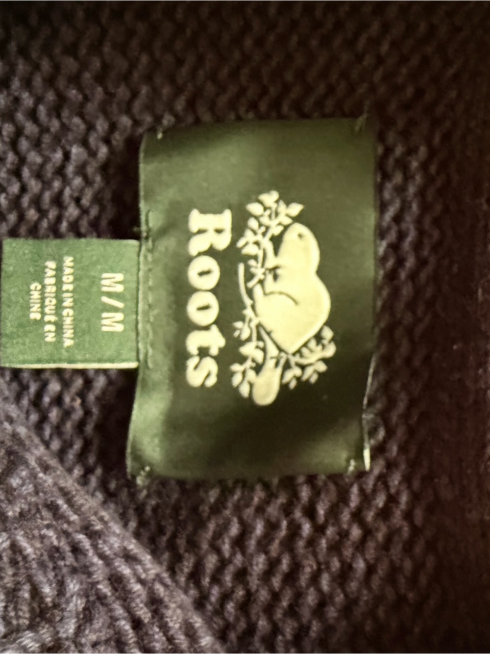 Roots Men's Crewneck Sweater in Navy - Picture 6 of 6